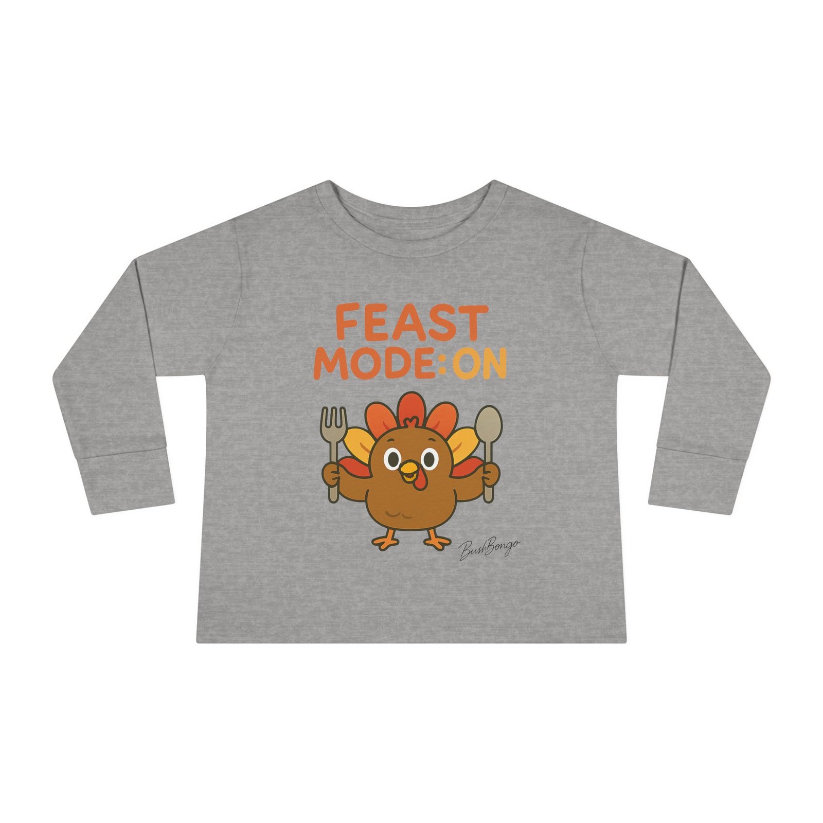 Thanksgiving Feast Mode on Turkey Toddler Tee - Image 5