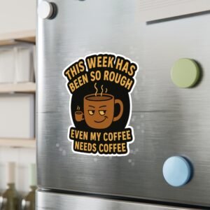 Humorous Coffee Theme Vinyl Decals - Image 15