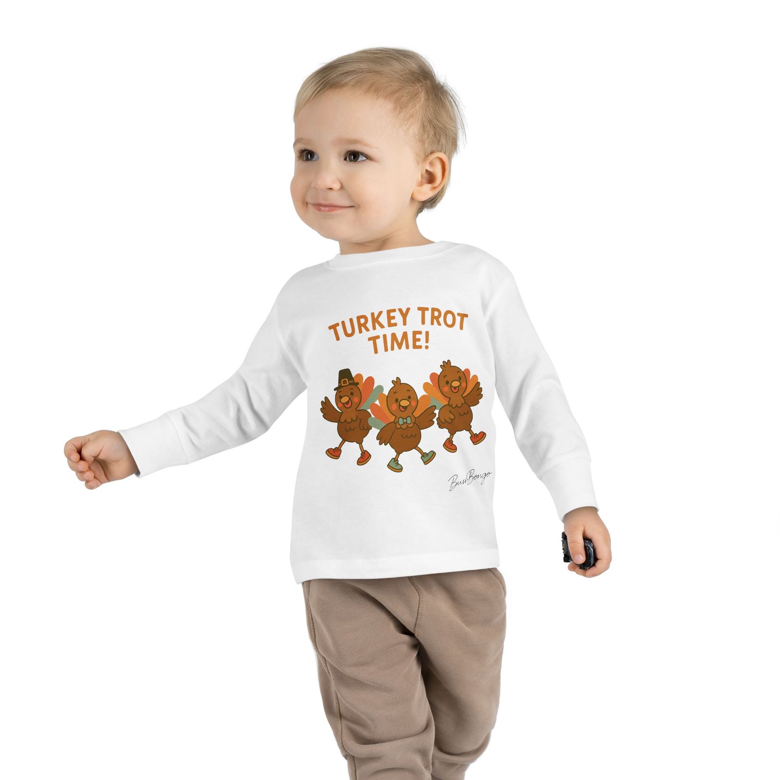 Thanksgiving Turkey Dance Toddler Tee - Image 3