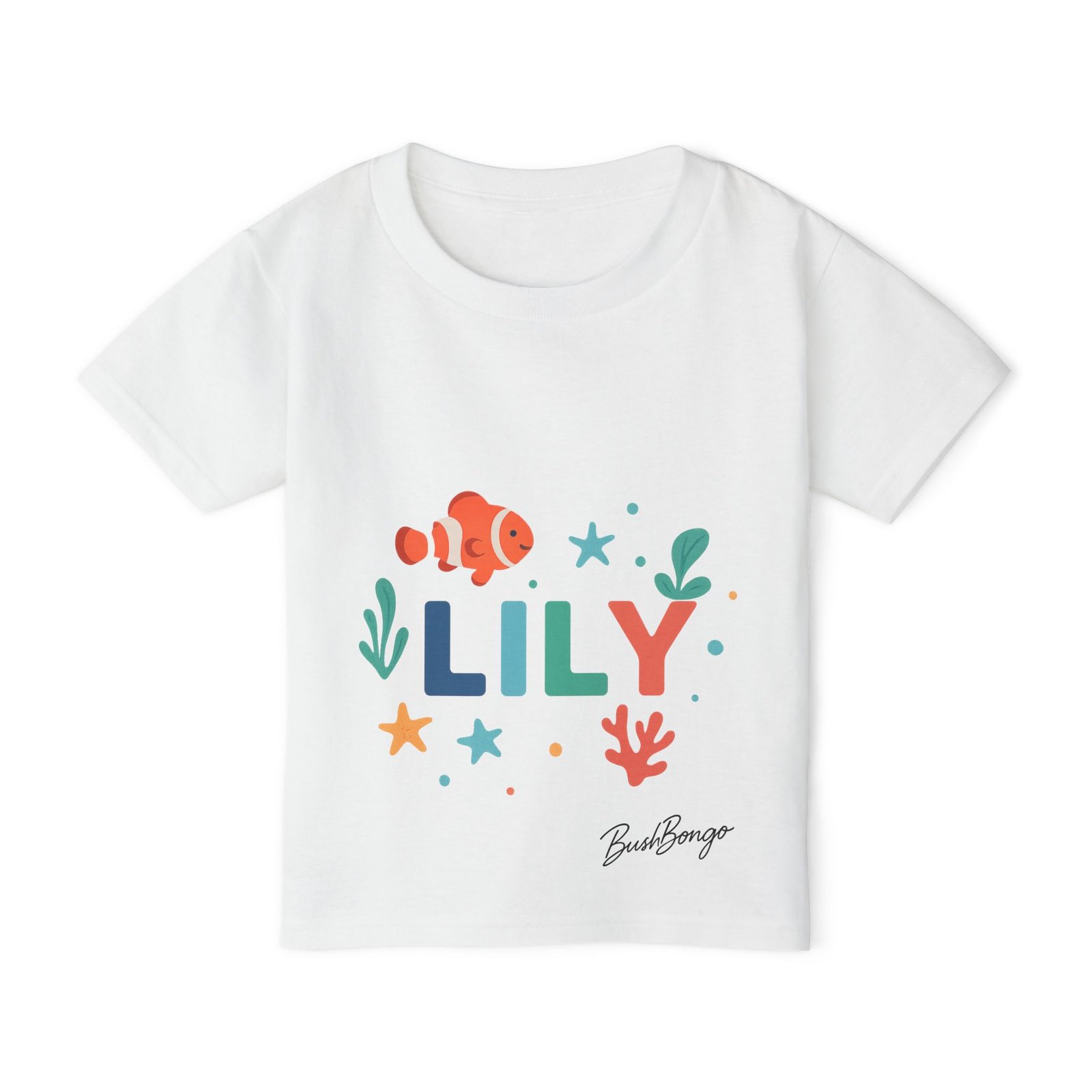 Personalized Ocean Characters Custom Toddler Tee - Image 1