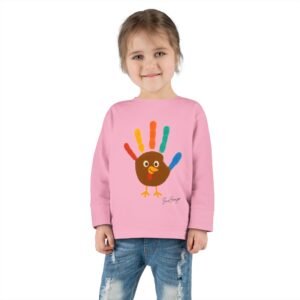 Thanksgiving Toddler Colorful Handprint Toddler Tee - Image 28