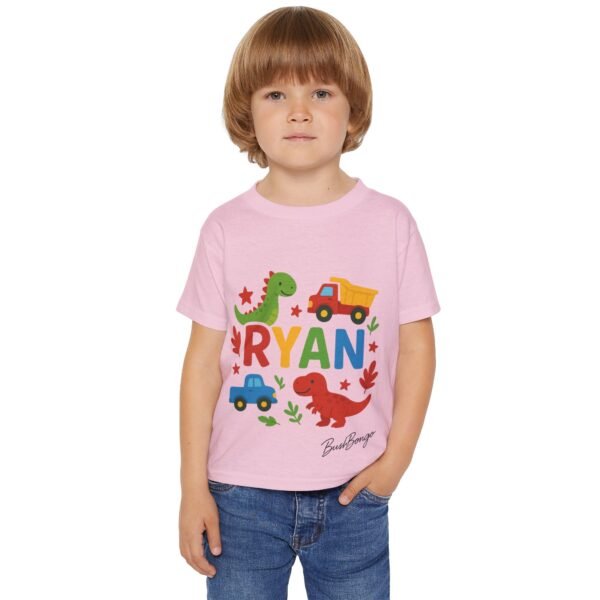 Custom funny Dino Truck Toddler Tee