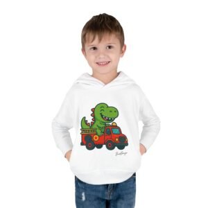 Dinosaur Toddler Fleece Pullover Hoodie - Image 3