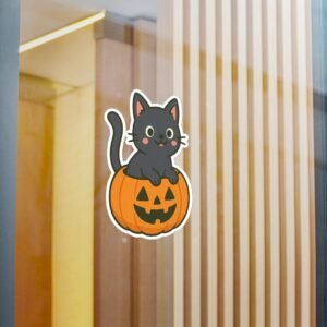 Peek-a-Boo Cat Halloween Decals - Image 14
