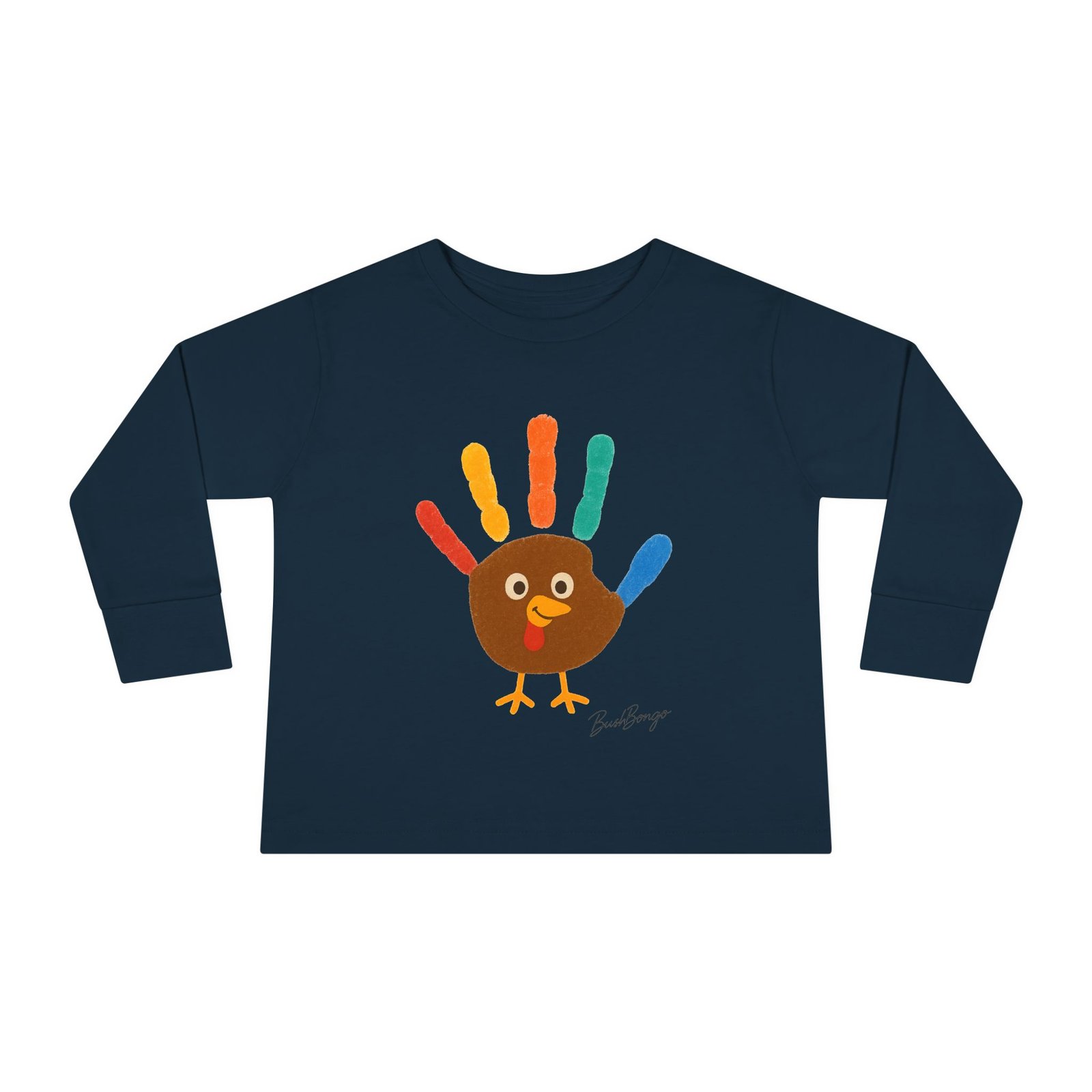 Thanksgiving Toddler Colorful Handprint Toddler Tee - Image 21