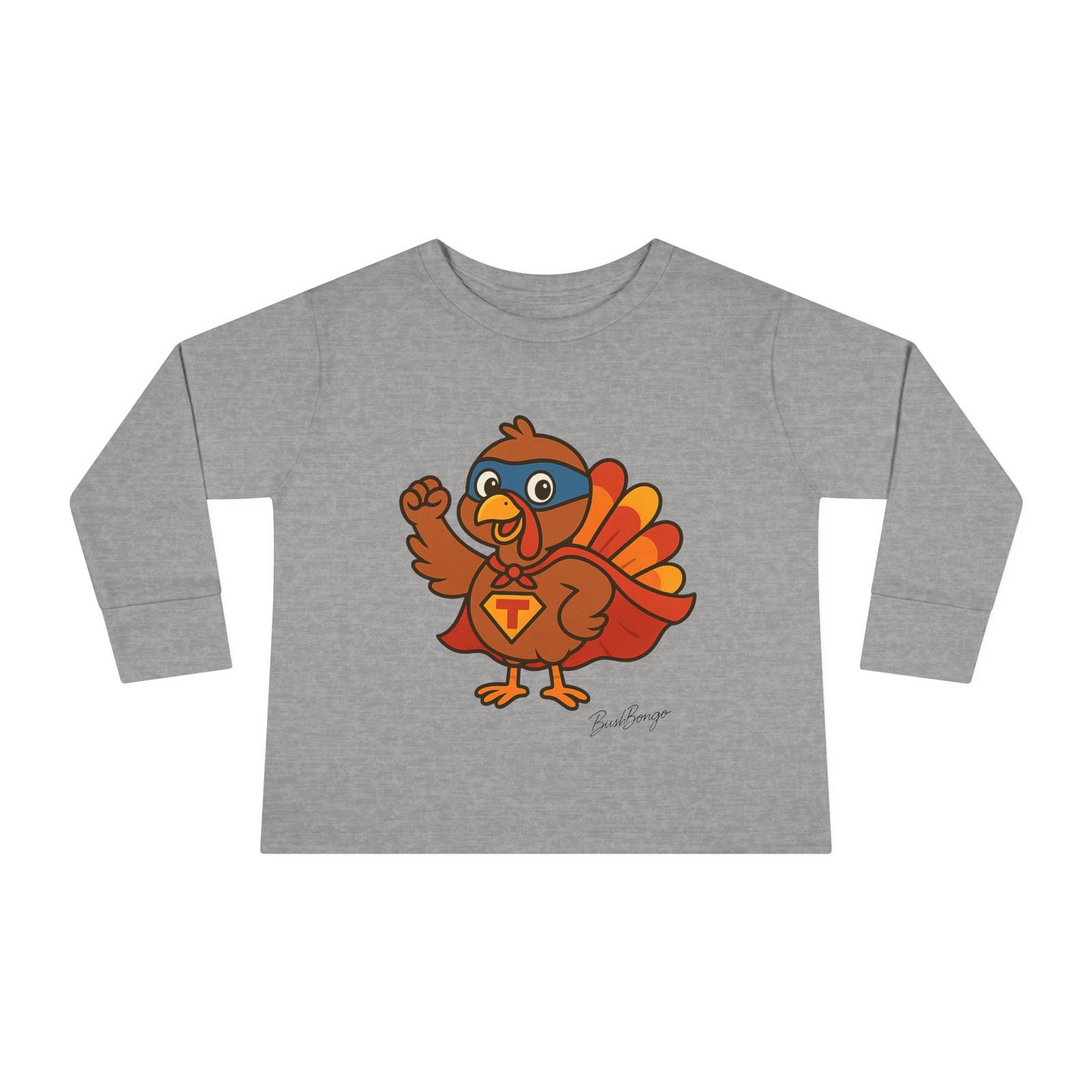 Thanksgiving Turkey Superhero Toddler Tee - Image 5
