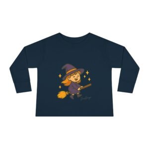 Witch on Broom Toddler Tee - Image 21