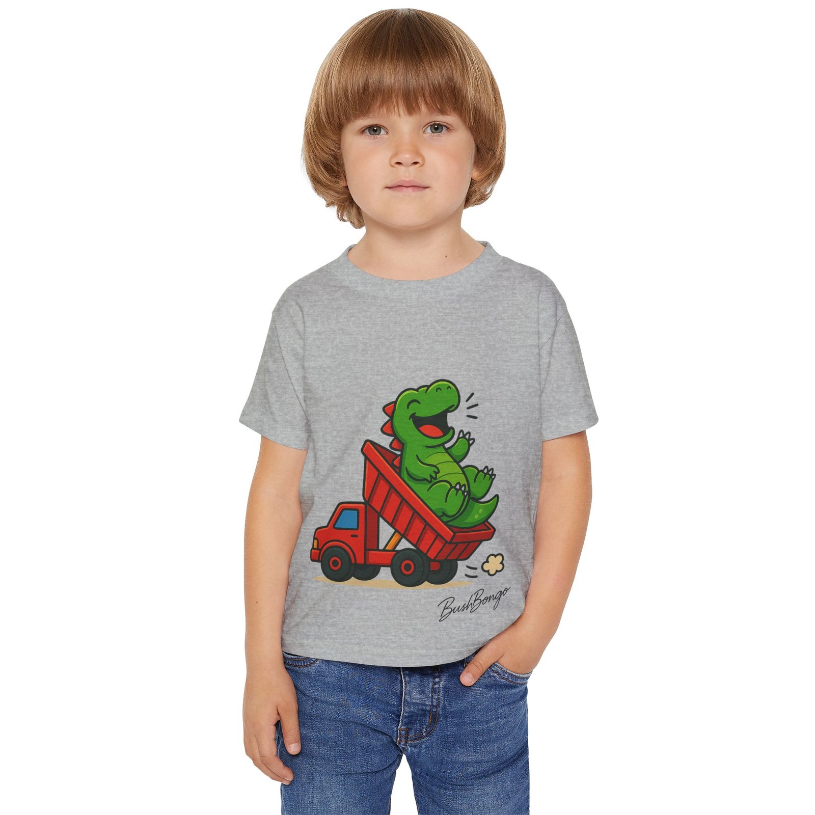 Dino Dump Truck Toddler Tee - Image 7