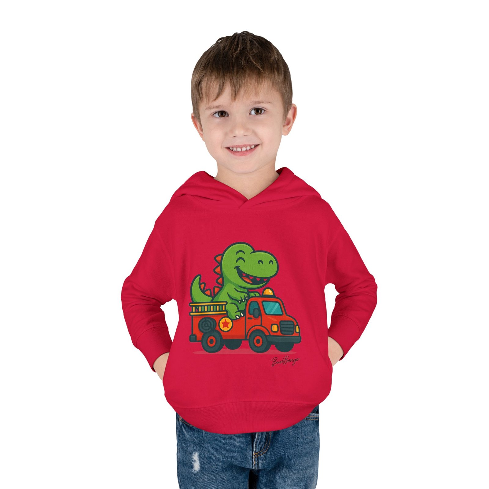 Dinosaur Toddler Fleece Pullover Hoodie - Image 51