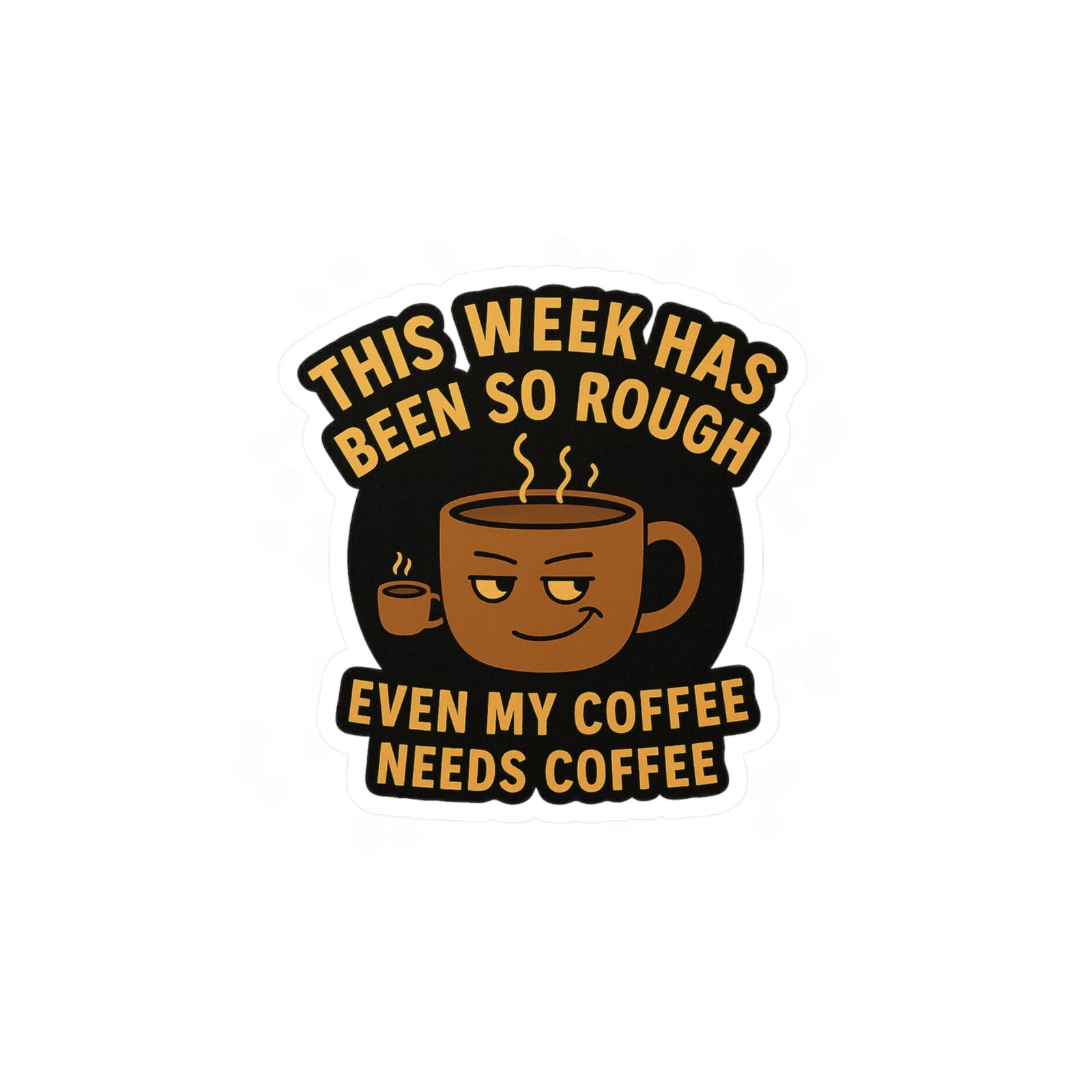Humorous Coffee Theme Vinyl Decals - Image 5