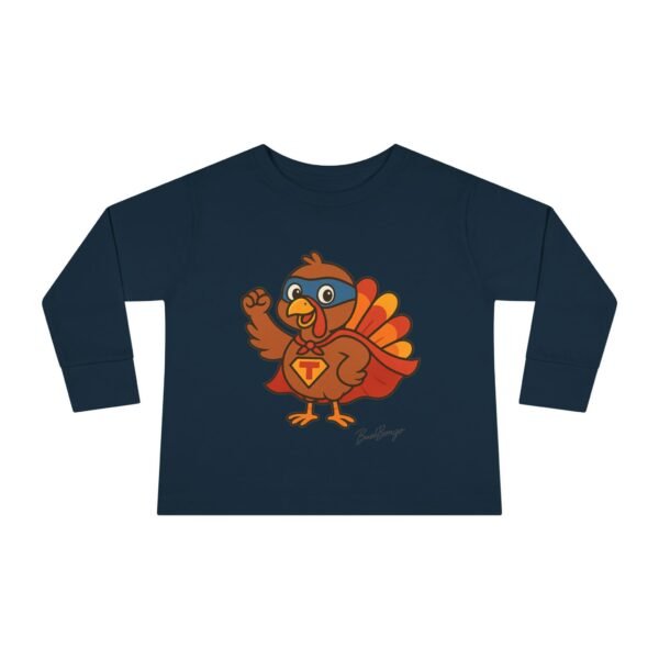 Thanksgiving Turkey Superhero Toddler Tee