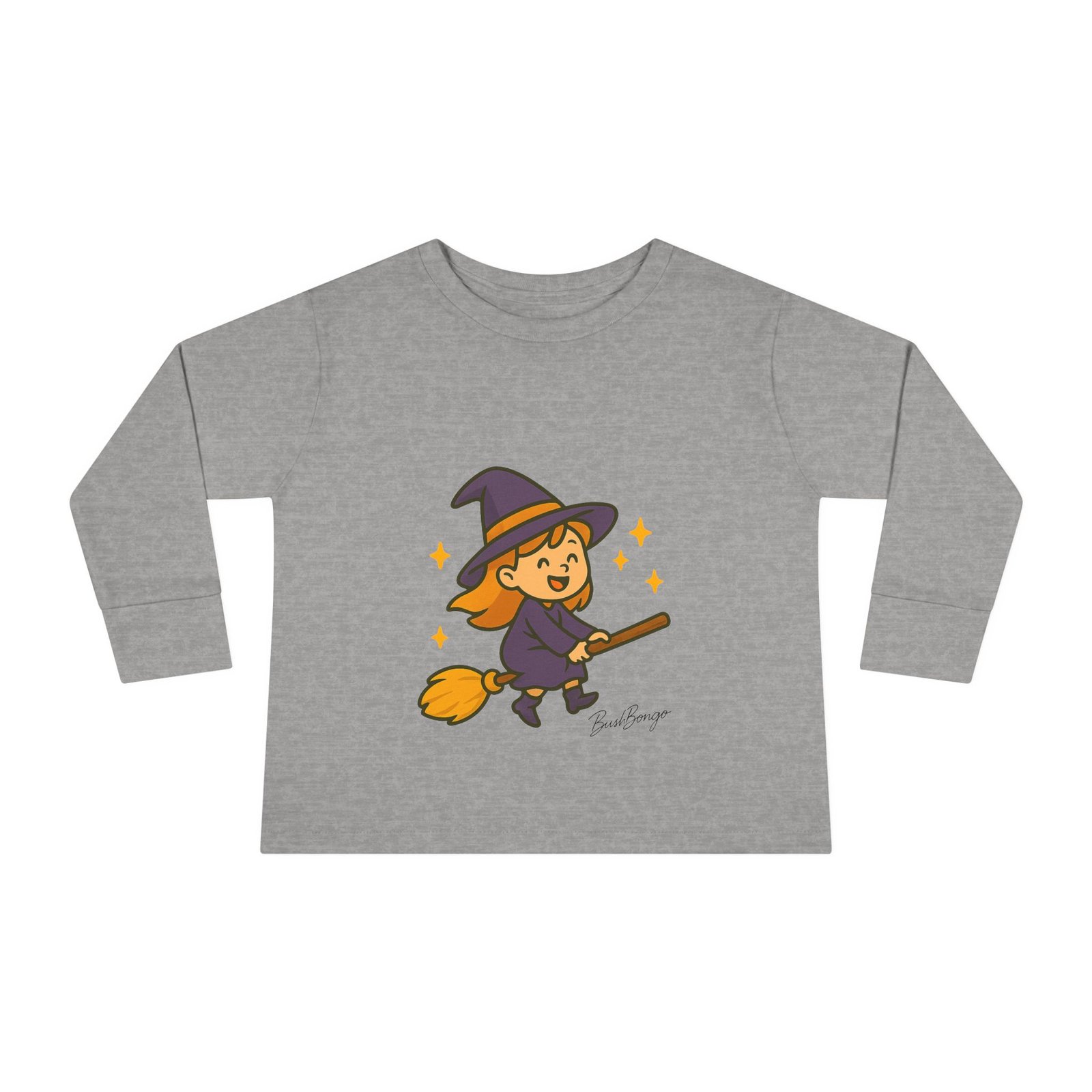 Witch on Broom Toddler Tee - Image 5