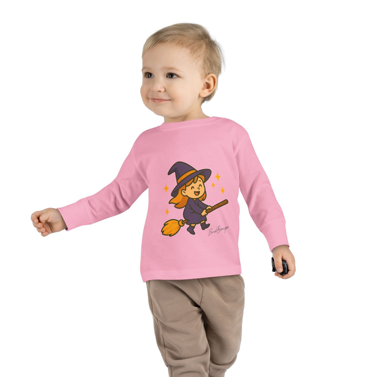 Witch on Broom Toddler Tee - Image 27