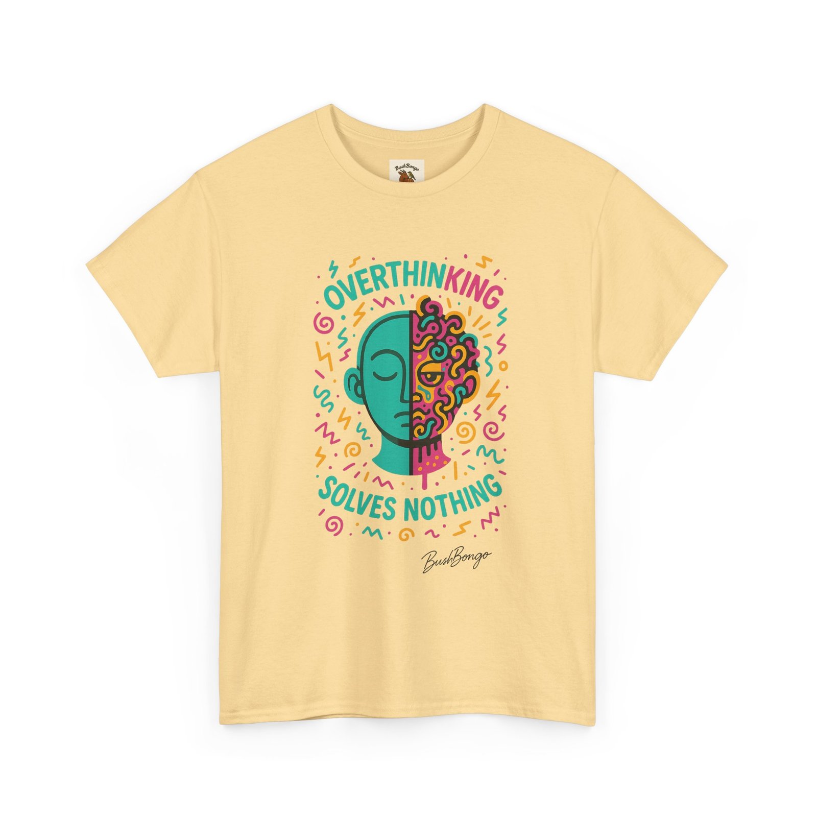 Overthinking Inspirational Quote Adult Tee - Image 11