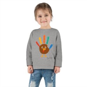 Thanksgiving Toddler Colorful Handprint Toddler Tee - Image 8