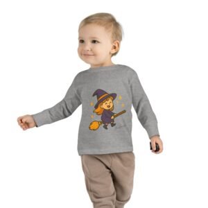 Witch on Broom Toddler Tee - Image 7