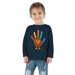 Thanksgiving Toddler Colorful Handprint Toddler Tee - Image 24