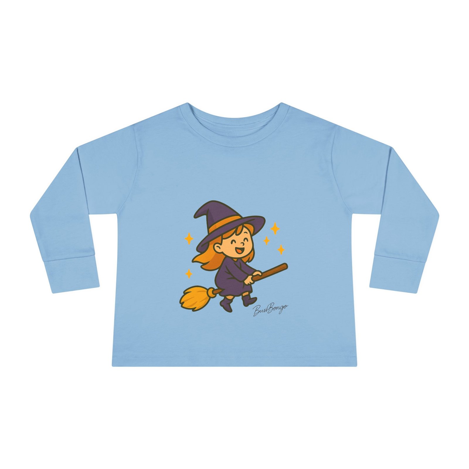 Witch on Broom Toddler Tee - Image 9