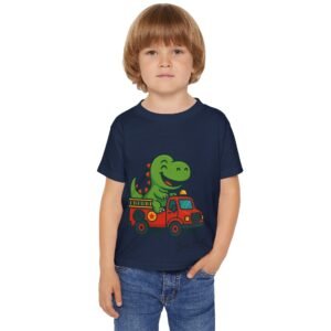 Funny Dino Truck Toddler Tee - Image 19