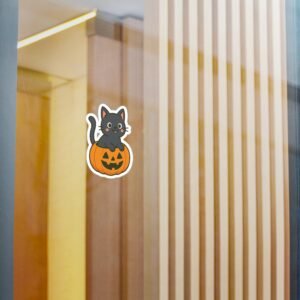 Peek-a-Boo Cat Halloween Decals - Image 6