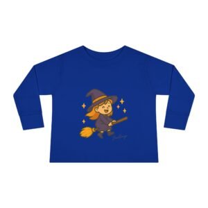 Witch on Broom Toddler Tee - Image 13