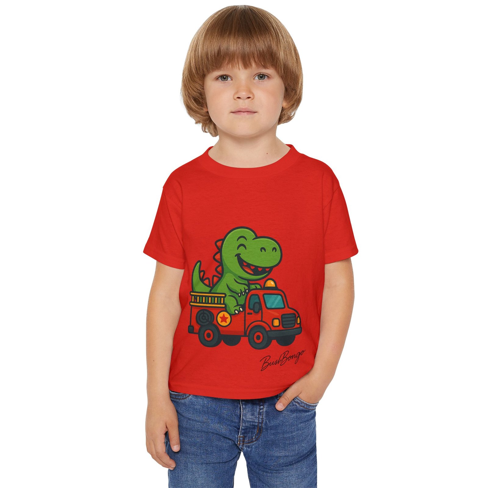 Funny Dino Truck Toddler Tee - Image 27