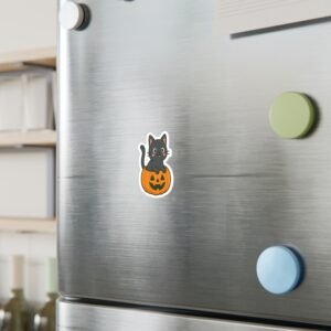 Peek-a-Boo Cat Halloween Decals - Image 3