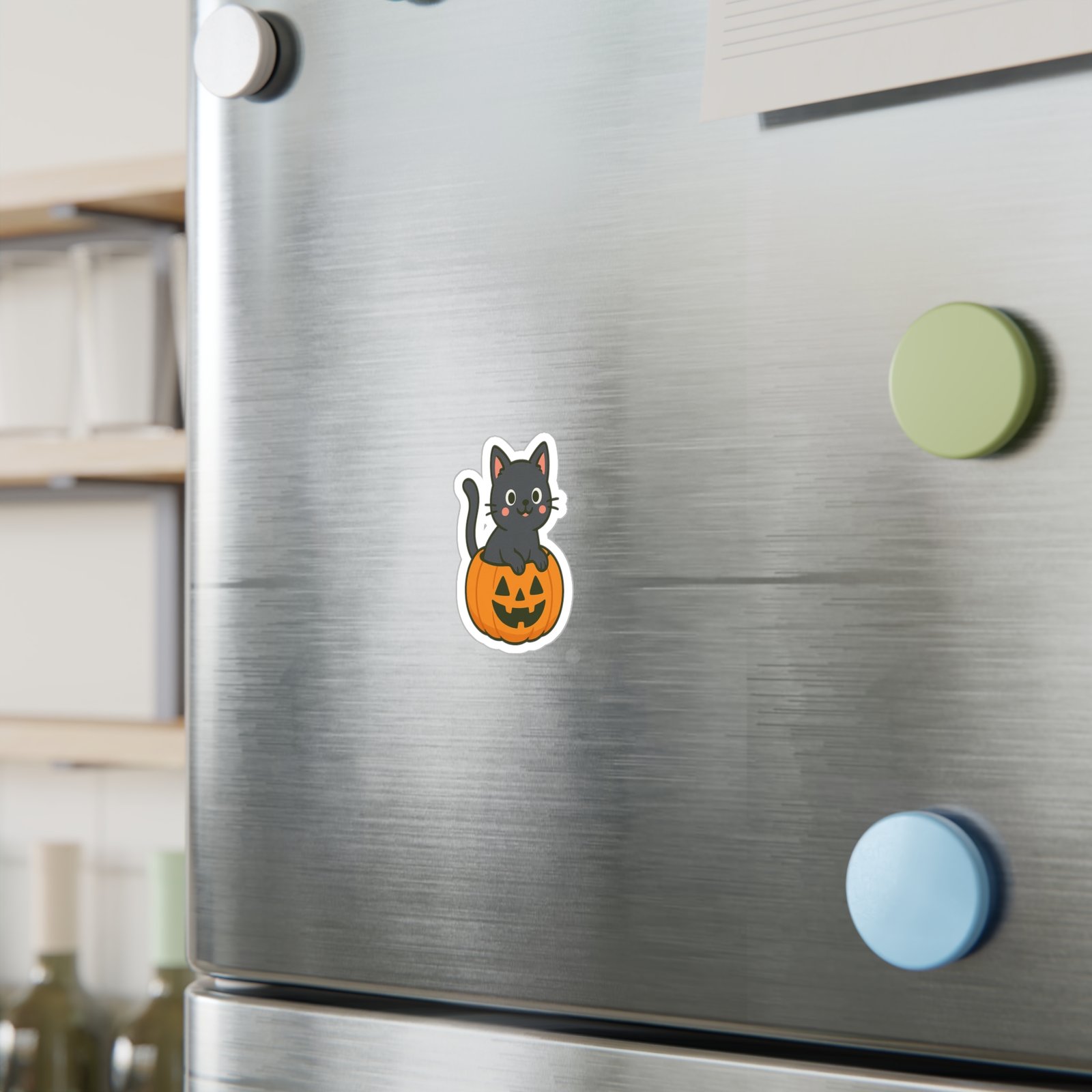 Peek-a-Boo Cat Halloween Decals - Image 3