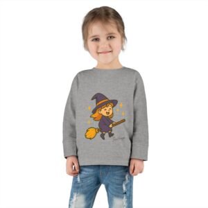 Witch on Broom Toddler Tee - Image 8