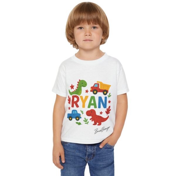 Custom funny Dino Truck Toddler Tee