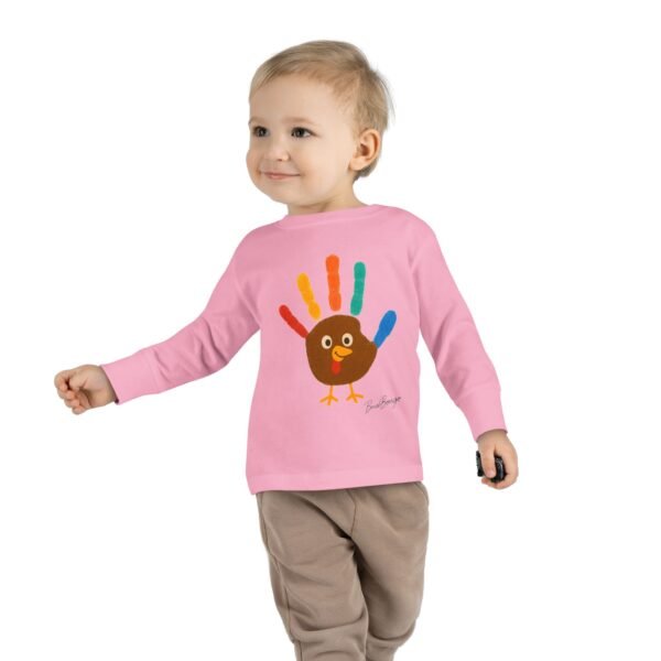 Thanksgiving Toddler Colorful Handprint Toddler Tee