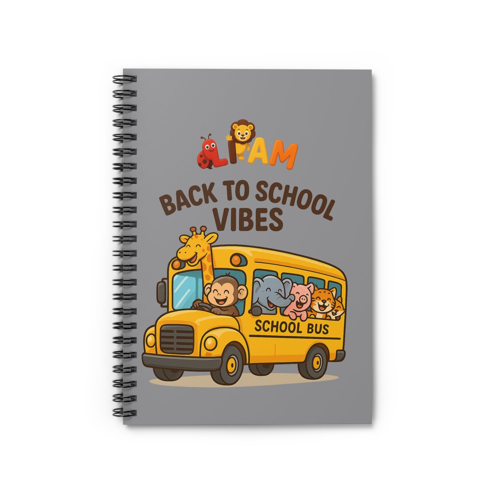 Back to School Fun Spiral Notebook for Kids - Image 1