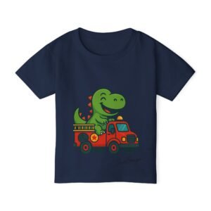 Funny Dino Truck Toddler Tee - Image 17