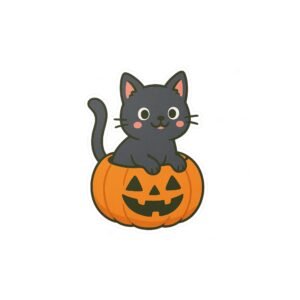 Peek-a-Boo Cat Halloween Decals - Image 13