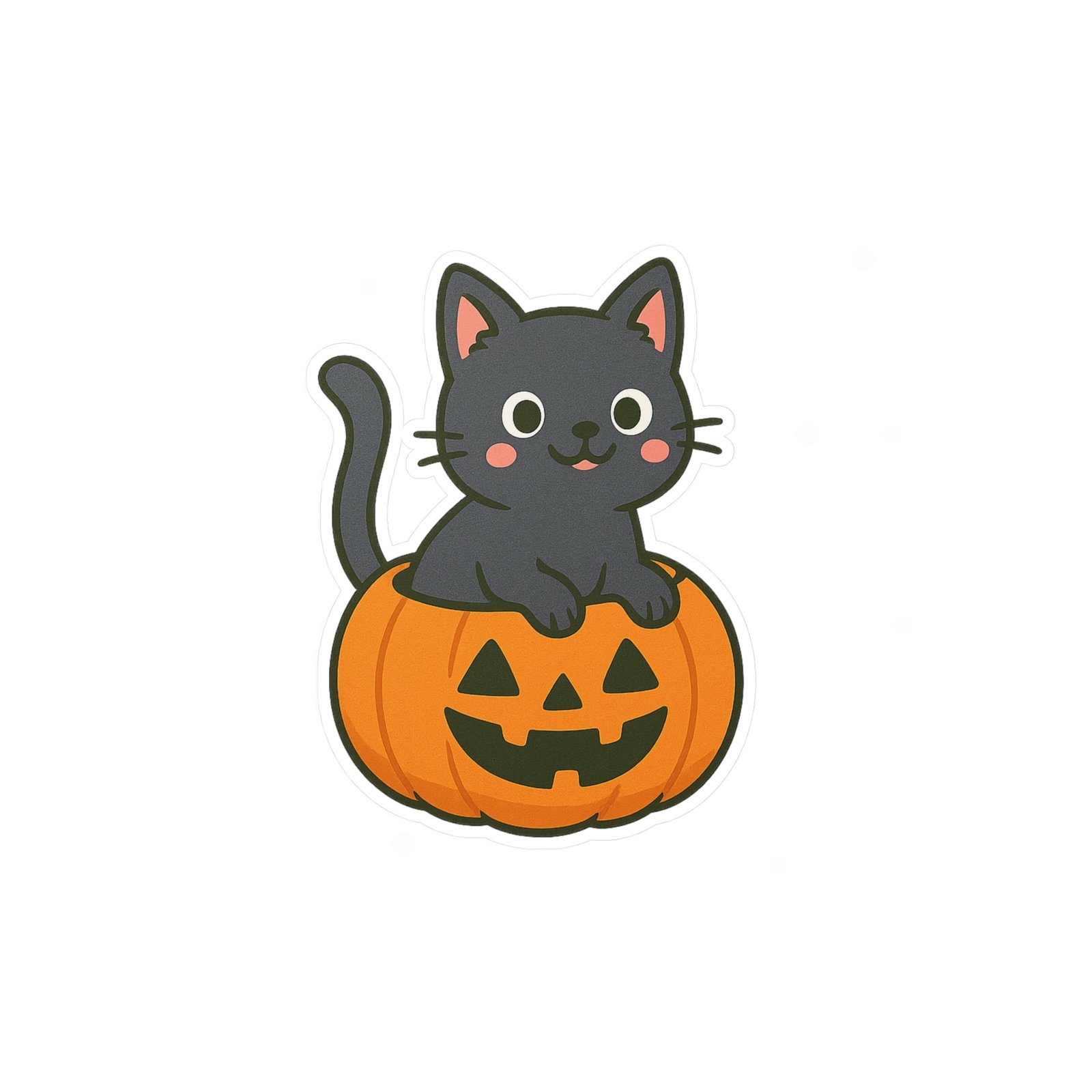 Peek-a-Boo Cat Halloween Decals - Image 13