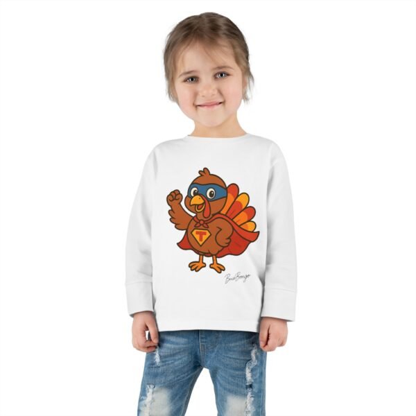 Thanksgiving Turkey Superhero Toddler Tee