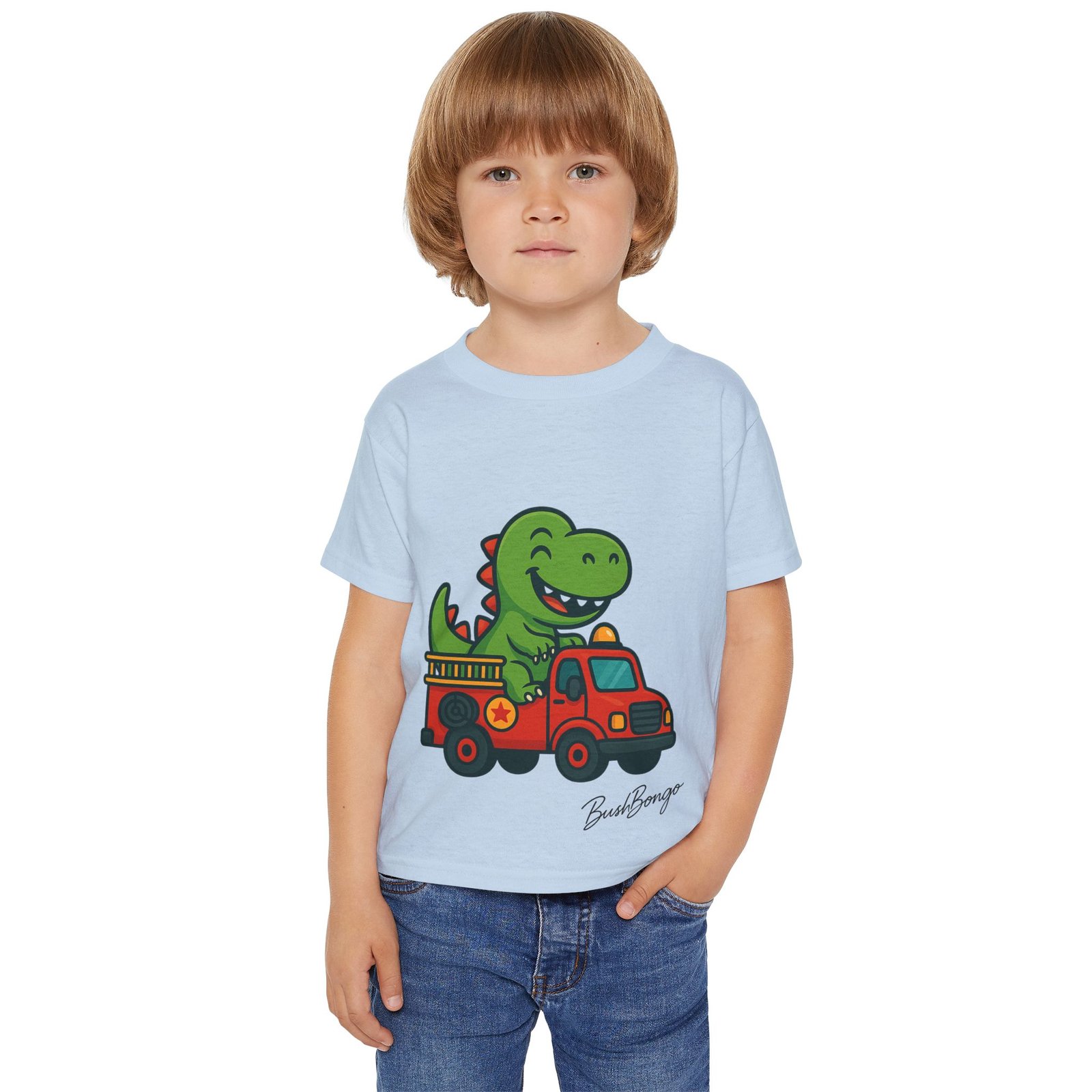 Funny Dino Truck Toddler Tee - Image 11