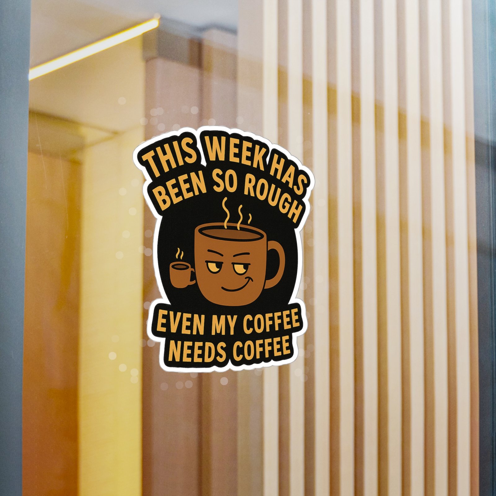 Humorous Coffee Theme Vinyl Decals - Image 14