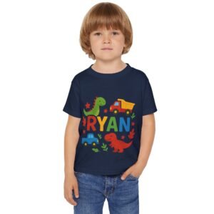 Custom funny Dino Truck Toddler Tee - Image 19