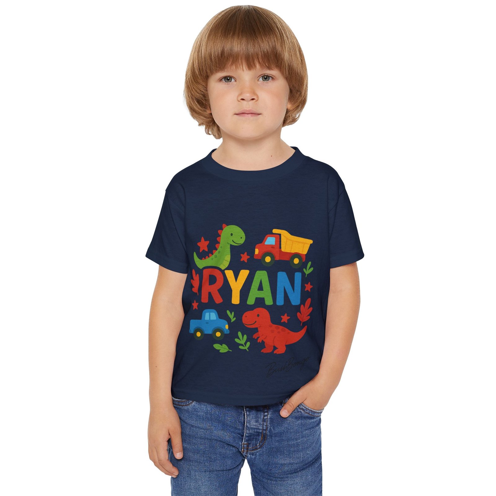 Custom funny Dino Truck Toddler Tee - Image 19