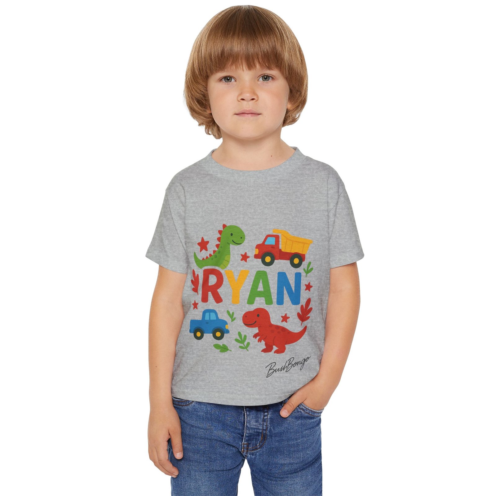 Custom funny Dino Truck Toddler Tee - Image 7