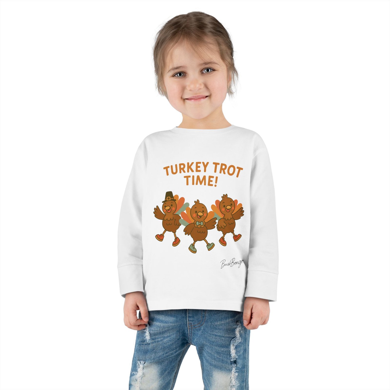 Thanksgiving Turkey Dance Toddler Tee - Image 4