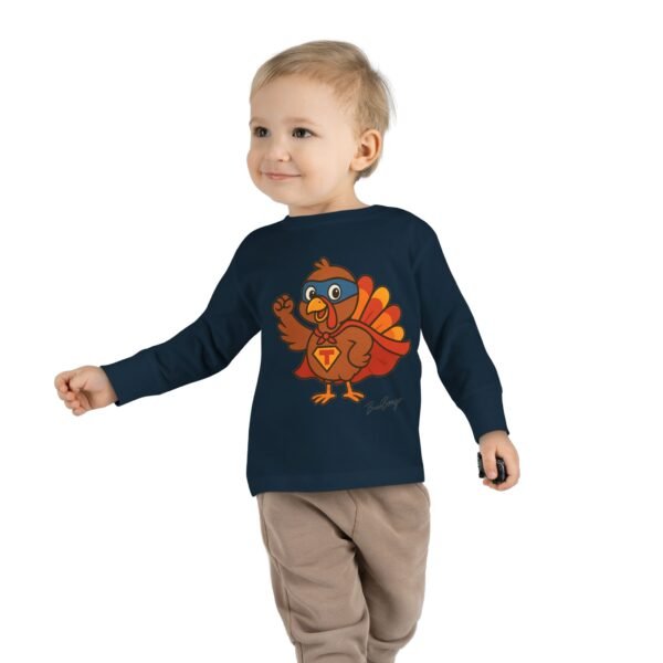 Thanksgiving Turkey Superhero Toddler Tee