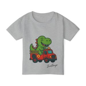 Funny Dino Truck Toddler Tee - Image 5