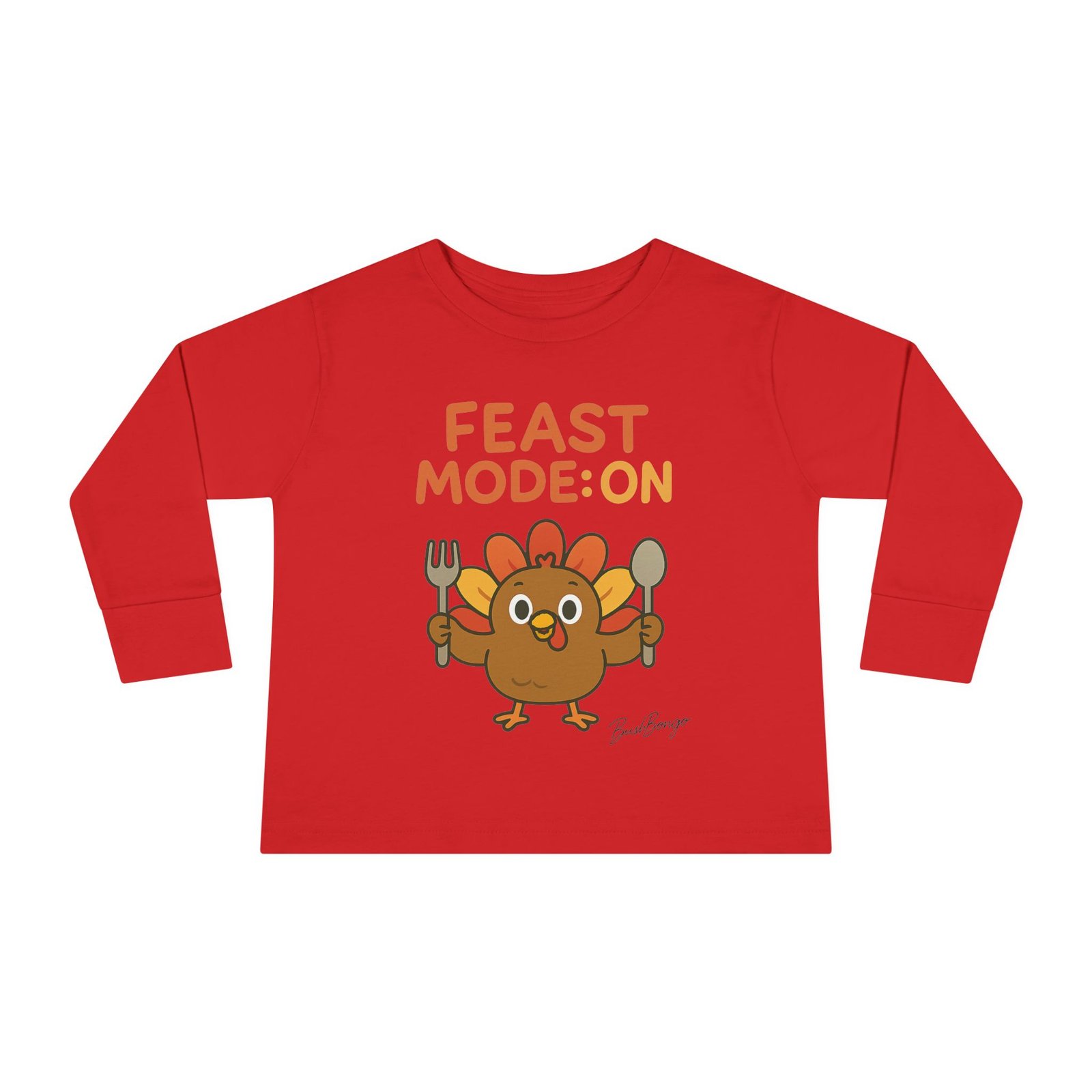 Thanksgiving Feast Mode on Turkey Toddler Tee - Image 29