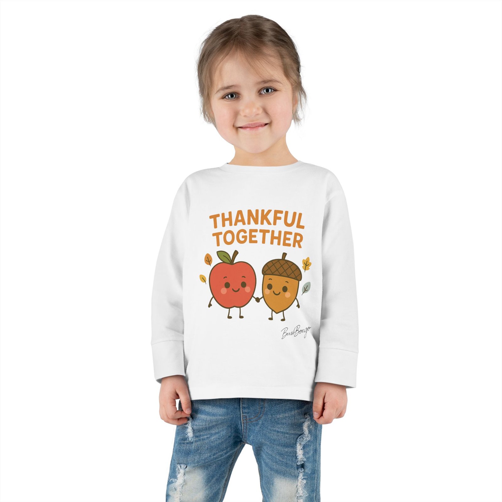 Thankful Together Thanksgiving Toddler Tee - Image 4