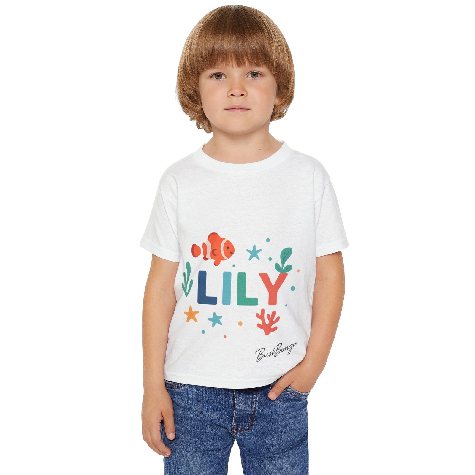Personalized Ocean Characters Custom Toddler Tee - Image 3
