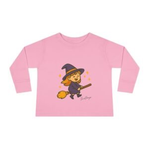Witch on Broom Toddler Tee - Image 25