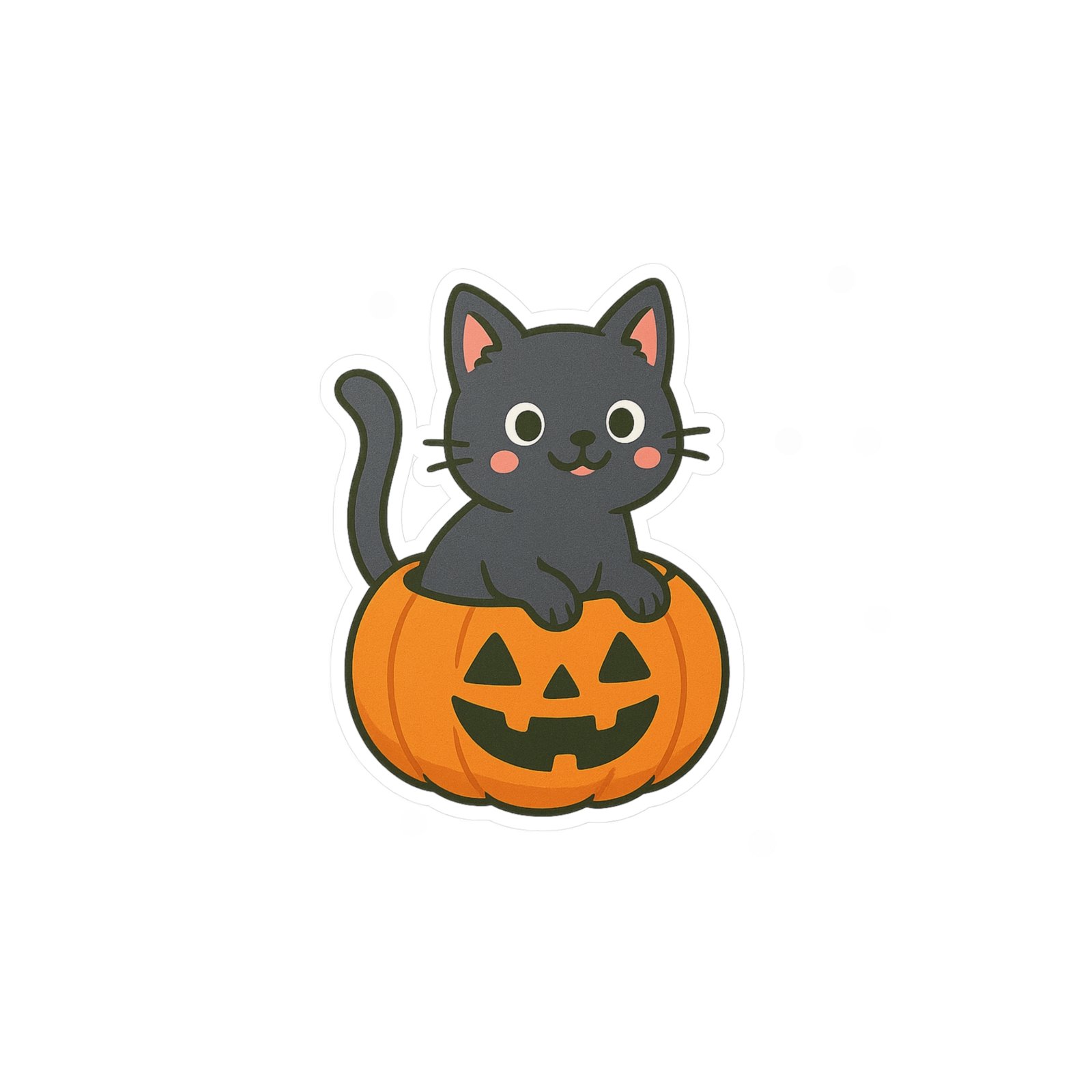 Peek-a-Boo Cat Halloween Decals - Image 9