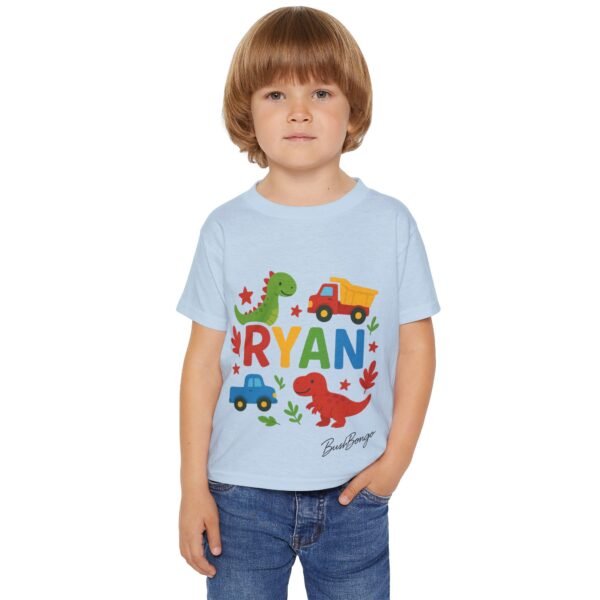Custom funny Dino Truck Toddler Tee